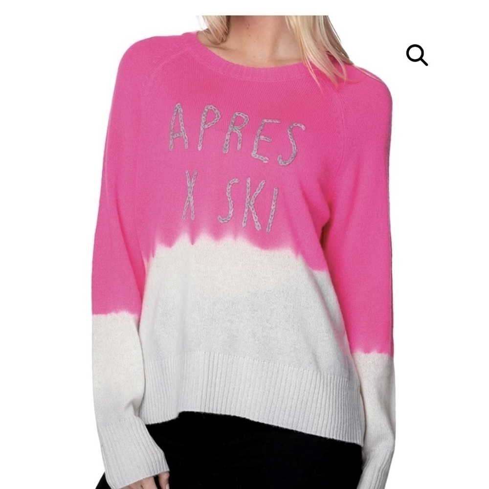 Golden Sun Vacay Ready,Cashmere | Aprés Ski Embroidery sweater Small SxXs NWOT